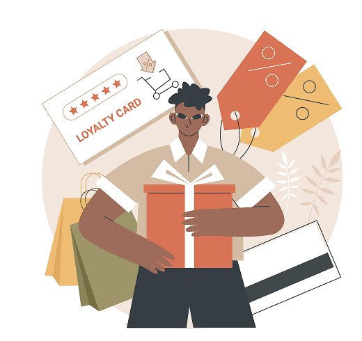 Employee perks and rewards illustration
